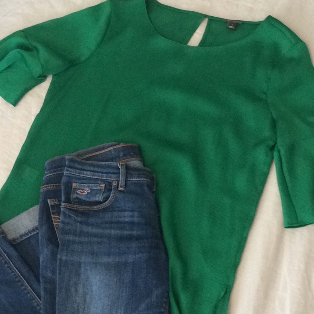 Ann Taylor blouse with bell sleeves